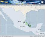Tropical Depression Two forecast track map as of National Hurricane Center discussion number 3