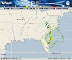 Hurricane Ian forecast track map as of National Hurricane Center discussion number 29