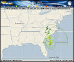 Hurricane Ian forecast track map as of National Hurricane Center discussion number 32