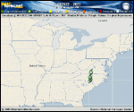 Tropical Depression  forecast track map as of National Hurricane Center discussion number 36