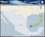 Tropical Storm Isaias forecast track map as of National Hurricane Center discussion number 3