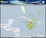 Hurricane Melissa forecast track map as of National Hurricane Center discussion number 22