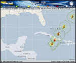 Hurricane Melissa forecast track map as of National Hurricane Center discussion number 31