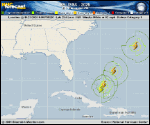 Hurricane Melissa forecast track map as of National Hurricane Center discussion number 36