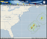 Hurricane Melissa forecast track map as of National Hurricane Center discussion number 40