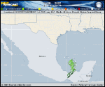 Tropical Storm Karl forecast track map as of National Hurricane Center discussion number 11