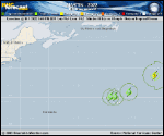Tropical Storm Martin forecast track map as of National Hurricane Center discussion number 4
