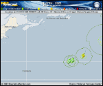 Hurricane Martin forecast track map as of National Hurricane Center discussion number 5